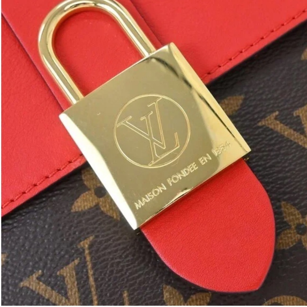 Louis Vuitton Monogram Canvas Coquelicot Red Locky BB Satchel/Shoulder Bg - Picture 5 of 11
